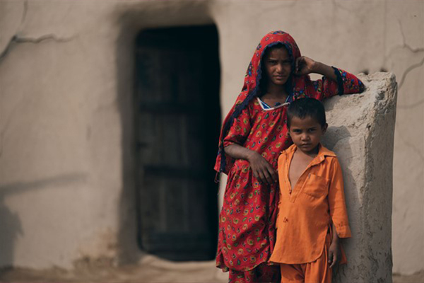 Two children in Pakistan