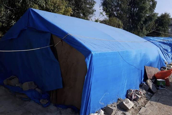 Refugee tent